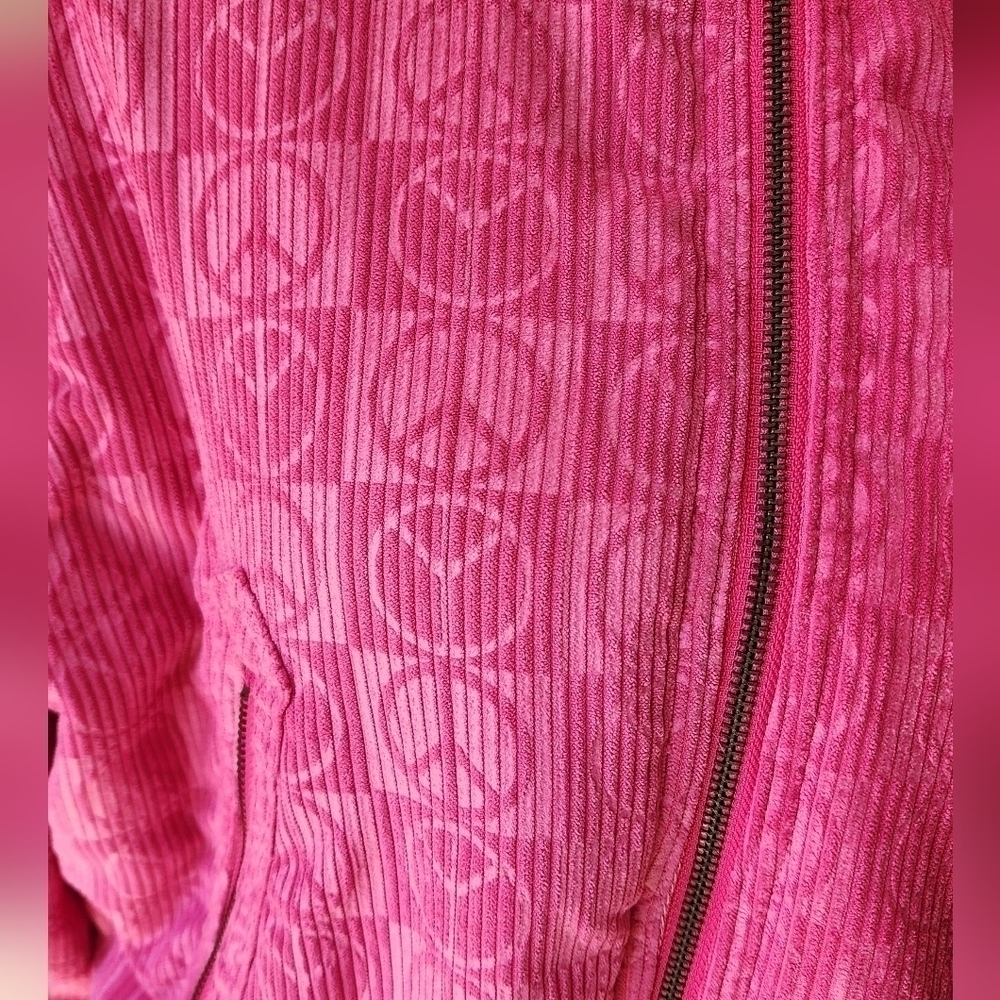 Urban Outfitters Femme Embossed Jacket Dark Pink Women's Size S. - Picture 3 of 8